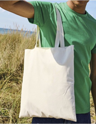 TIG-T90014-Tiger Cotton Shopping Bag With Long Handles